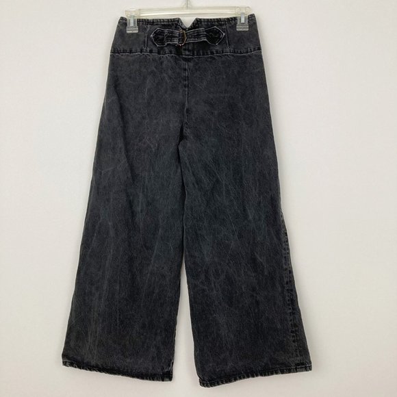 Free People Black Wide Leg Jeans - Picture 3 of 8